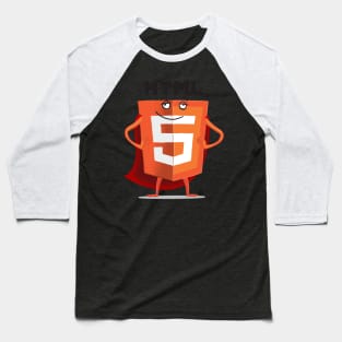 Super HTML5 Baseball T-Shirt